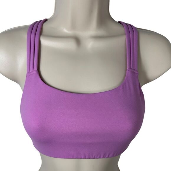 Athleta Purple Hyper Focused Strappy Sports Bra (A-C Cups) - Picture 1 of 7
